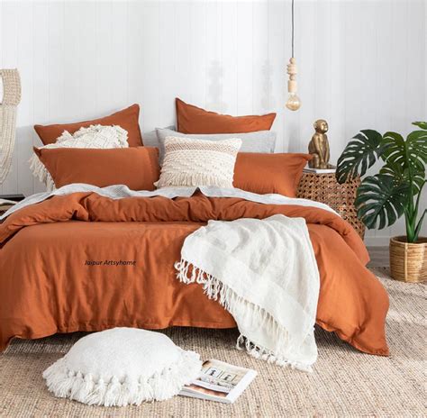 orange bed comforter